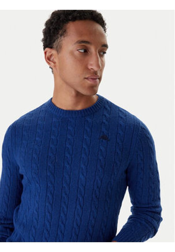 Robe di Kappa Sweter 63111DW Niebieski Regular Fit. Kolor: niebieski. Materiał: wełna