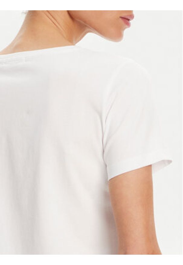 Gaudi T-Shirt 511BD64037 Biały Regular Fit. Kolor: biały. Materiał: bawełna