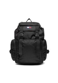 Tommy Jeans Plecak Tjm Off Duty Flap Backpack AM0AM11951 Czarny. Kolor: czarny. Materiał: materiał #1