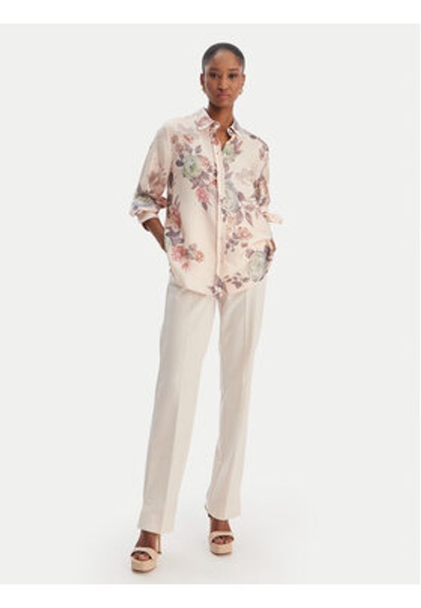 Marella Koszula Salve 2613111141 Różowy Relaxed Fit. Kolor: różowy. Materiał: jedwab