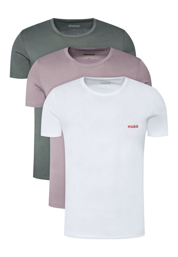 Hugo - HUGO Komplet t-shirtów 50532811 Kolorowy Regular Fit. Materiał: bawełna. Wzór: kolorowy