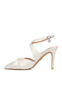 Nine West Szpilki CEO-259-73 02 Écru. Kolor: kremowy. Materiał: materiał. Obcas: na szpilce #5