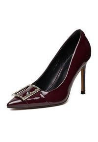 Nine West Szpilki CEO-LUBNA-01 Bordowy. Kolor: czerwony. Materiał: syntetyk, materiał. Obcas: na szpilce #7
