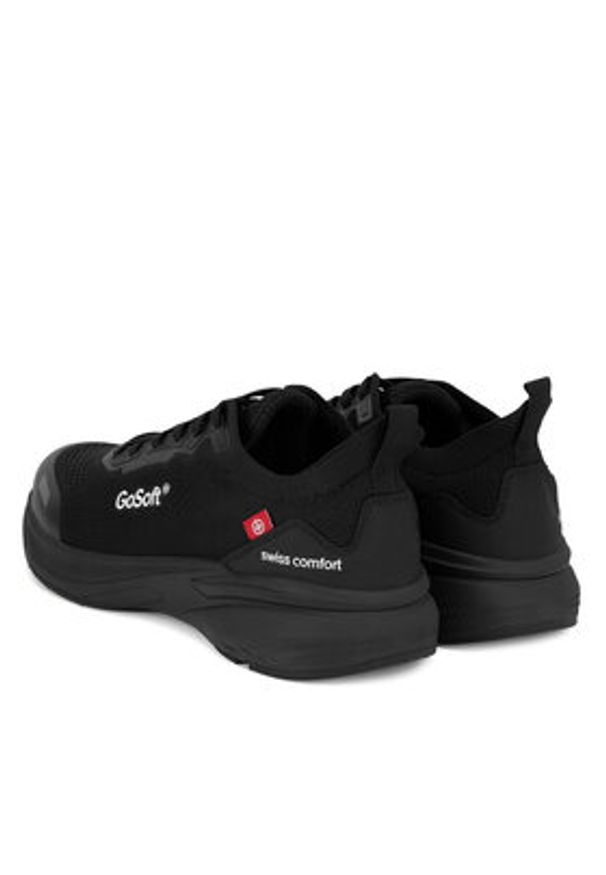 Go Soft Sneakersy MP-12A Czarny. Kolor: czarny. Materiał: materiał