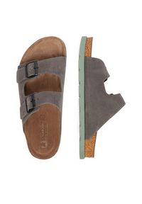 Rieker Klapki CEO-21190-45 Szary. Kolor: szary. Materiał: skóra, nubuk #4