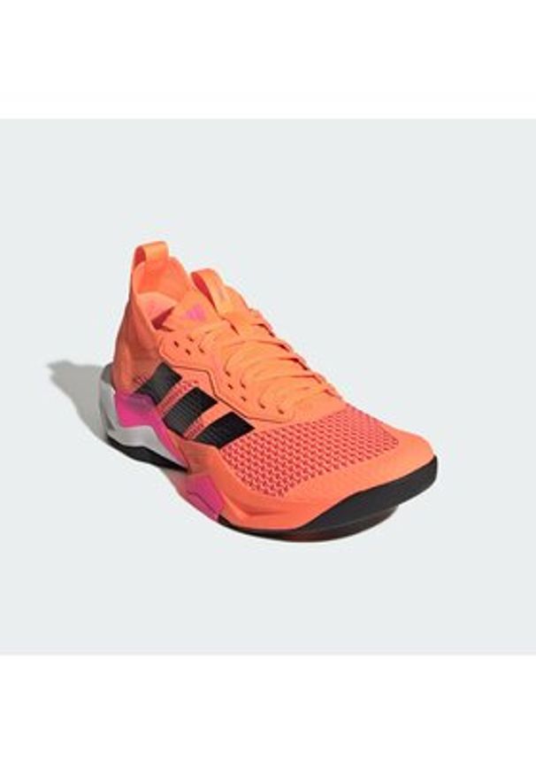 Adidas - adidas Buty na siłownię Rapidmove Adv 2 JQ4119 Pomarańczowy. Kolor: pomarańczowy. Materiał: materiał. Sport: fitness