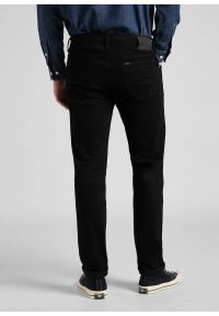 Lee - LEE MĘSKIE SPODNIE JEANSOWE LEE Rider CLEAN BLACK 112140635