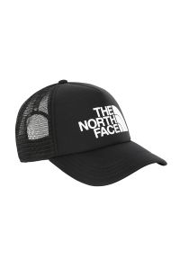 Czapka z daszkiem The North Face Logo Trucker 0A3FM3KY41 - czarna. Kolor: czarny. Materiał: poliester, bawełna. Styl: wakacyjny