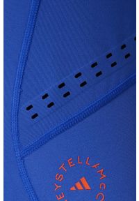 Adidas by Stella McCartney - adidas by Stella McCartney t-shirt treningowy Truepurpose HD9102. Okazja: na plażę. Kolor: niebieski. Materiał: materiał, dzianina, skóra. Wzór: ażurowy, ze splotem #5