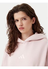 Adidas - adidas Bluza ALL SZN Fleece IY6765 Różowy Loose Fit. Kolor: różowy. Materiał: bawełna, syntetyk #4