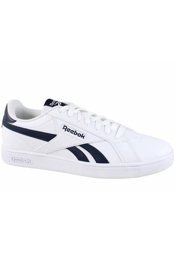 Buty do chodzenia męskie Reebok Court Retro. Okazja: na co dzień. Kolor: biały. Materiał: syntetyk, tkanina, materiał. Szerokość cholewki: normalna. Sport: turystyka piesza