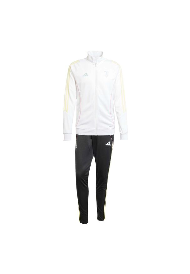 Adidas Sport Juve Tk Kombinezon Dorośli. Kolor: czarny, biały, wielokolorowy. Materiał: dresówka