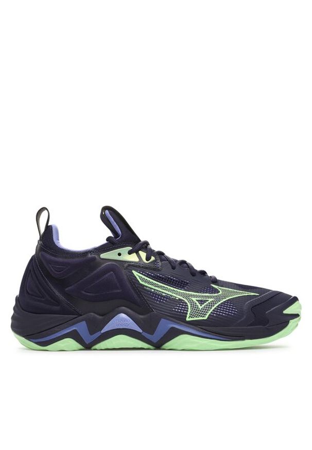 Mizuno Buty halowe Wave Momentum 3 V1GA2312 Niebieski. Kolor: niebieski. Materiał: mesh, materiał. Model: Mizuno Wave