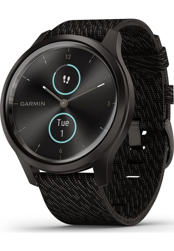 GARMIN - Zegarek sportowy Garmin Vivomove Style Czarny (010-02240-03). Kolor: czarny. Styl: sportowy