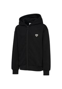 Dziecięca bluza z kapturem zapinana na zamek Hummel Bee Loose. Typ kołnierza: kaptur. Kolor: czarny #2