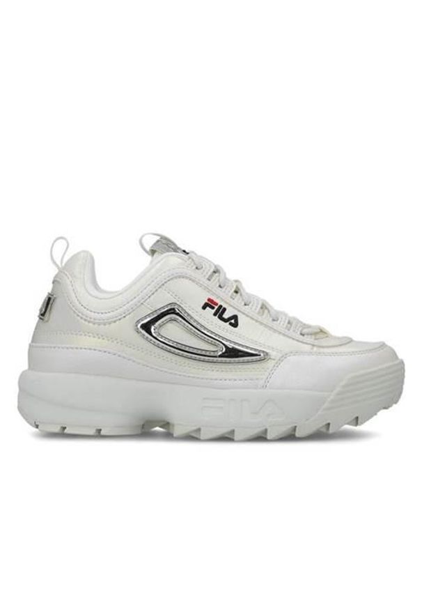 Buty do chodzenia damskie Fila Disruptor Wmn. Zapięcie: sznurówki. Kolor: biały. Materiał: materiał, syntetyk. Szerokość cholewki: normalna. Sport: turystyka piesza