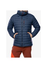 MOUNTAIN EQUIPMENT - Kurtka puchowa męska Mountain Equipment Earthrise Hooded Jacket. Kolor: niebieski. Materiał: puch. Sezon: zima. Sport: narciarstwo
