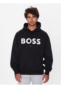 BOSS - Boss Bluza 50485316 Czarny Oversize. Kolor: czarny. Materiał: bawełna #1