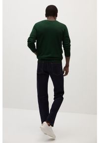 Mango Man - Sweter Willy V. Okazja: na co dzień. Kolor: zielony. Materiał: wełna, materiał, dzianina, poliamid. Długość rękawa: długi rękaw. Długość: długie. Wzór: gładki. Styl: casual #6