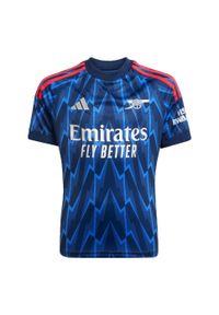 Adidas - Koszulka wyjazdowa dla dzieci Arsenal 25/26. Kolor: szary, niebieski, wielokolorowy. Sport: piłka nożna