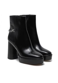 MICHAEL Michael Kors Botki Carlisle Leather Platform Boot 40F4CLME1L Czarny. Kolor: czarny. Materiał: skóra. Obcas: na platformie #5