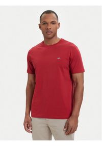 GANT - Gant T-Shirt Shield 2003184 Czerwony Regular Fit. Kolor: czerwony. Materiał: bawełna #1