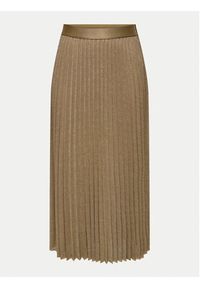JDY Spódnica plisowana Amalfi 15349524 Beżowy Regular Fit. Kolor: beżowy. Materiał: syntetyk