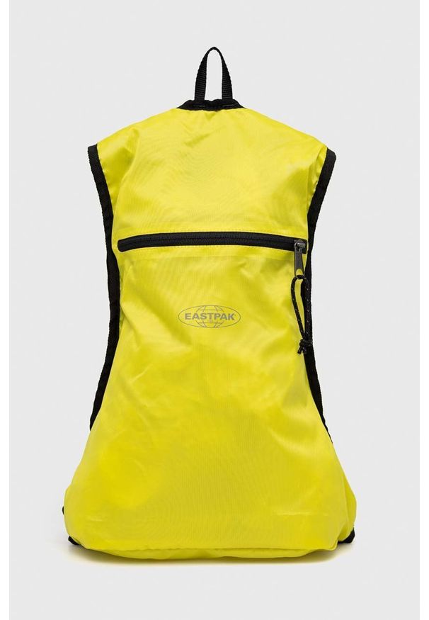 Eastpak plecak damski kolor żółty duży z nadrukiem. Kolor: żółty. Wzór: nadruk