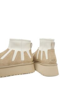 Ugg Śniegowce W Classic Mini Dipper Sunwave 1167591 Beżowy. Kolor: beżowy. Materiał: zamsz, skóra #4