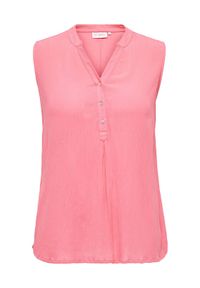 ONLY Carmakoma Top 15290009 Różowy Regular Fit. Kolor: różowy. Materiał: wiskoza