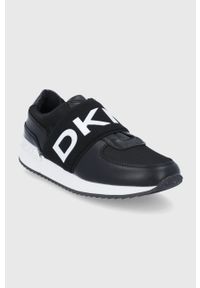 DKNY - Dkny Buty K3102296.005 kolor czarny na płaskiej podeszwie. Nosek buta: okrągły. Kolor: czarny. Materiał: guma. Obcas: na płaskiej podeszwie #2