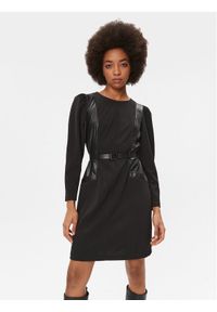 DKNY Sukienka codzienna DD3G1608 Czarny Regular Fit. Okazja: na co dzień. Kolor: czarny. Materiał: syntetyk. Typ sukienki: proste. Styl: casual #1