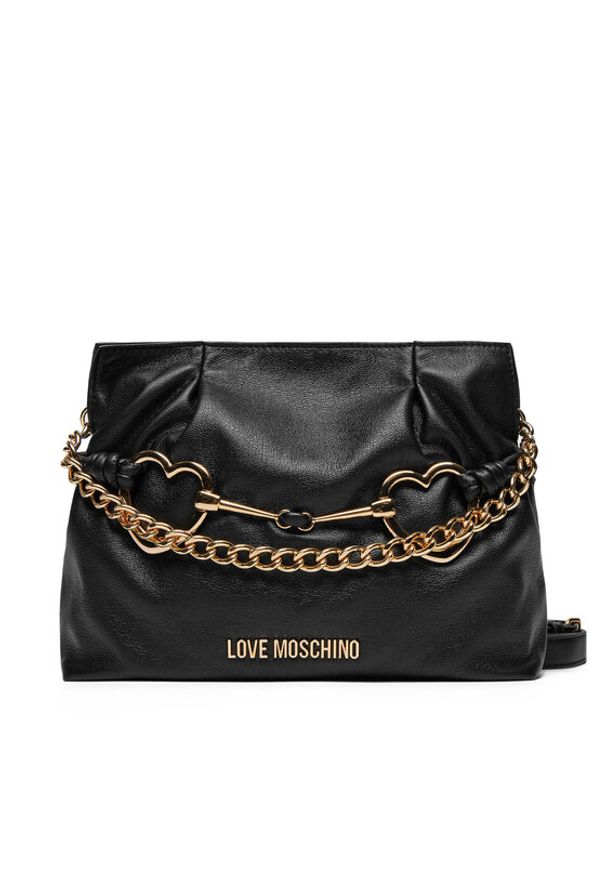 Love Moschino - LOVE MOSCHINO Torebka JC4035PP1MLB0000 Czarny. Kolor: czarny. Materiał: skórzane