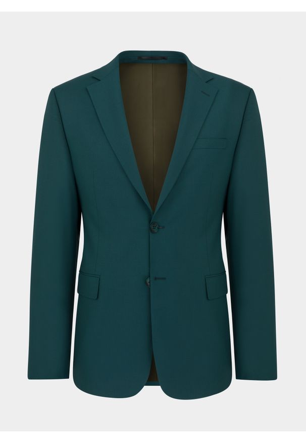 Pako Lorente - PAKO LORENTE – Zielona marynarka garniturowa P22SF-3G-017-Z-S. Okazja: na ślub cywilny, na wesele. Kolor: zielony. Materiał: wełna