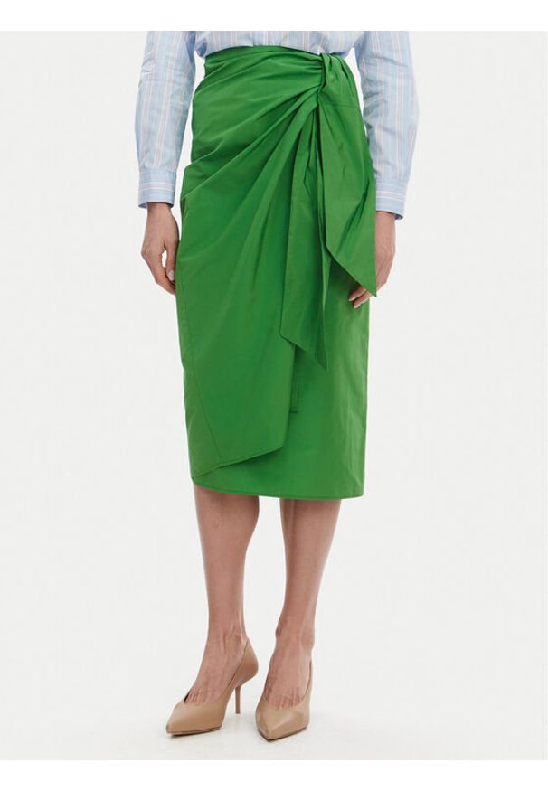 Weekend Max Mara Spódnica midi Nareste 2515101042 Zielony Regular Fit. Kolor: zielony. Materiał: bawełna