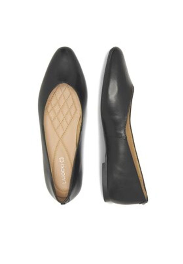 Lasocki Baleriny RST-ZAIRA-04 Czarny. Kolor: czarny. Materiał: skóra