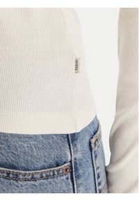 Guess Jeans Bluzka W6RP22 KA0H1 Écru Slim Fit. Materiał: bawełna #4