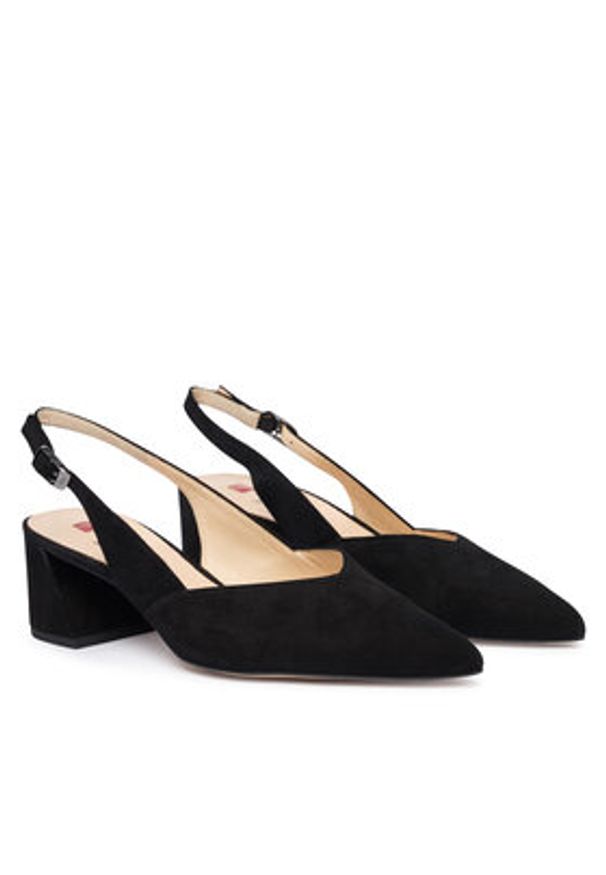 HÖGL Czółenka 1-104612 Czarny. Kolor: czarny. Materiał: skóra, zamsz