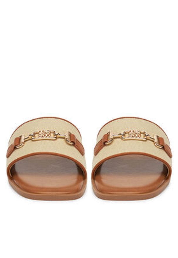 Nine West Klapki 678322-84 Beżowy. Kolor: beżowy. Materiał: materiał
