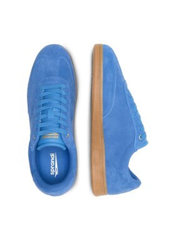Sprandi Sneakersy RETROSTEMP MPRS-22M12313 Niebieski. Kolor: niebieski. Materiał: skóra, zamsz