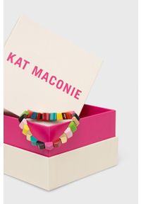 Kat Maconie bransoletka prism stud elasticated bead bracelet damska. Kolor: złoty