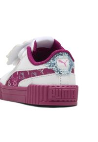 Puma - Sneakersy dla maluchów Carina 3.0 PUMA × HELLO KITTY AND FRIENDS PUMA. Kolor: biały, różowy, wielokolorowy. Wzór: motyw z bajki. Sport: turystyka piesza
