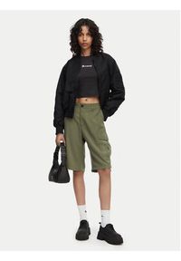 G-Star RAW - G-Star Raw Szorty materiałowe Bermuda Cargo D29016-D522 Zielony ciemny Relaxed Fit. Kolor: zielony. Materiał: bawełna #3