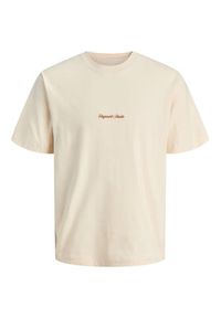 Jack & Jones - Jack&Jones T-Shirt Norrebro 12282892 Écru Relaxed Fit. Materiał: bawełna #5