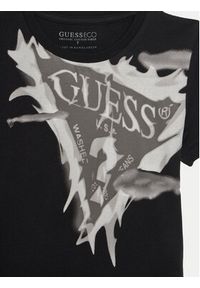 Guess T-Shirt L5GI20 K8HM4 Czarny Regular Fit. Kolor: czarny. Materiał: bawełna