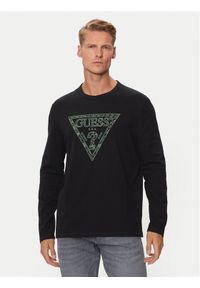 Guess Longsleeve M4YI27 K8FQ4 Czarny Regular Fit. Kolor: czarny. Materiał: bawełna. Długość rękawa: długi rękaw