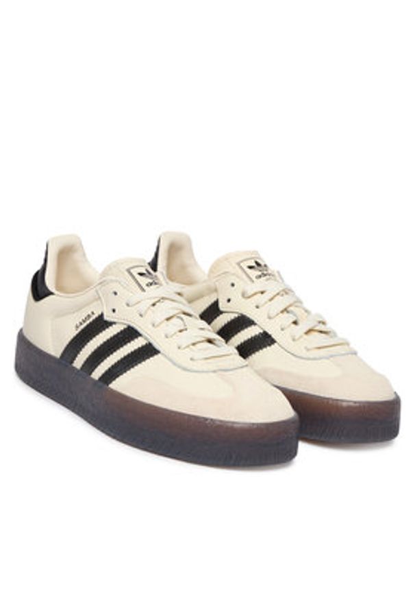 Adidas - adidas Sneakersy Sambae IH4041 Kremowy. Kolor: kremowy. Materiał: skóra