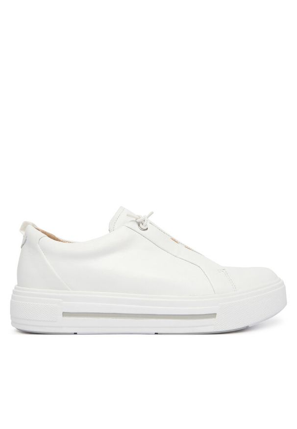 Sneakersy Caprice. Kolor: biały