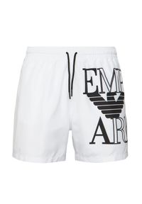 Emporio Armani Szorty kąpielowe EM000583 AF20434 U0002 Biały Regular Fit. Kolor: biały. Materiał: syntetyk #1