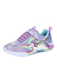 skechers - Buty do chodzenia dla dzieci Skechers Lvmt Unicorn. Okazja: na co dzień. Kolor: fioletowy. Materiał: syntetyk, tkanina, materiał. Sport: turystyka piesza